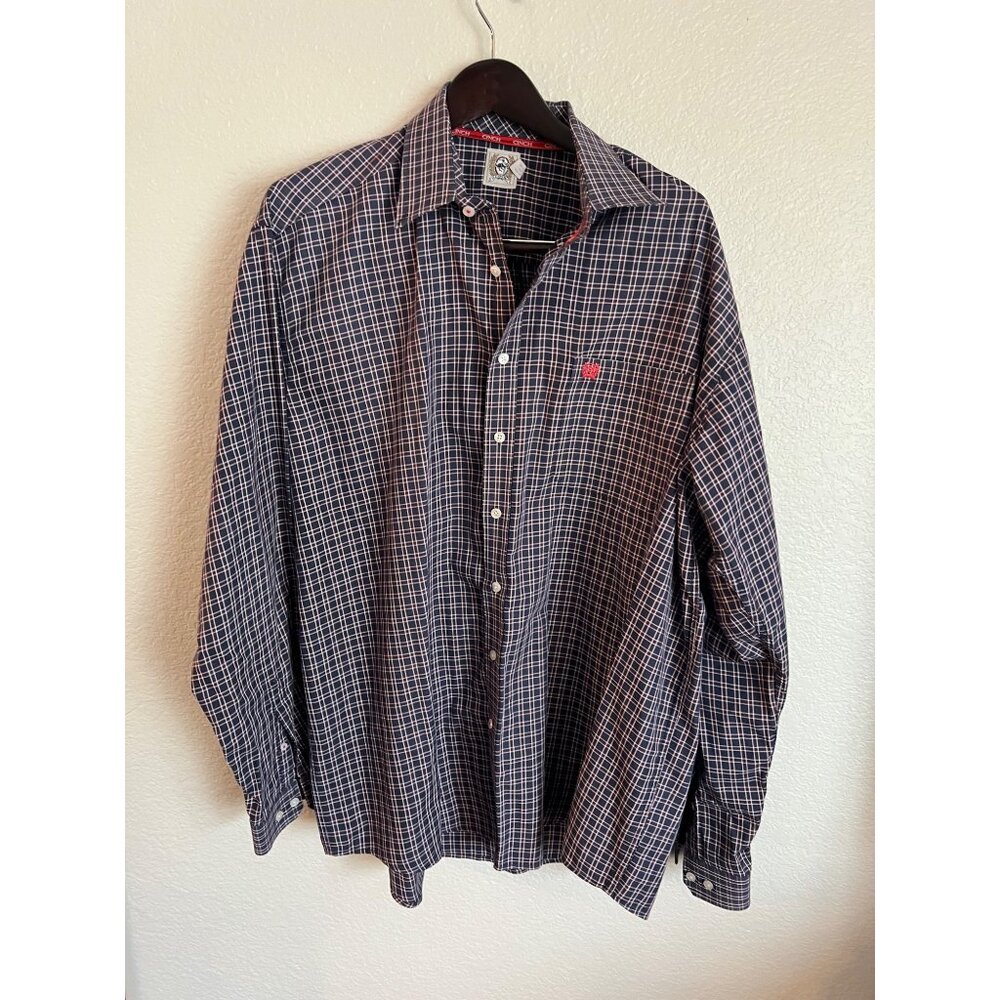 Cinch Striped Long‎ Sleeve Button Up Shirt - Size XL